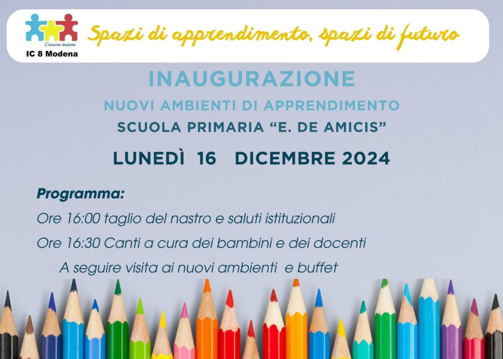 Inaugurazione Scuola De Amicis