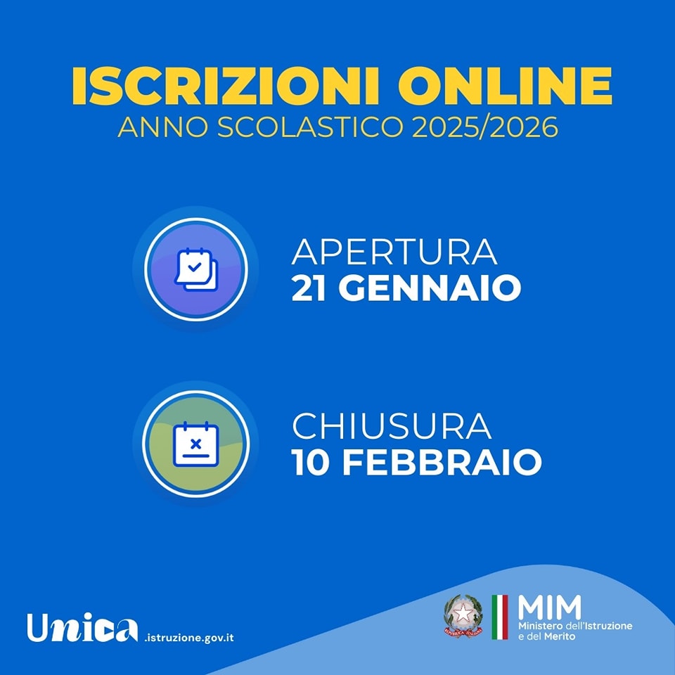 Iscrizioni 2025: nuove date!